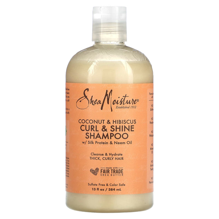 Shampoo hidratante de coco e hibisco Curl &amp; Shine Shea