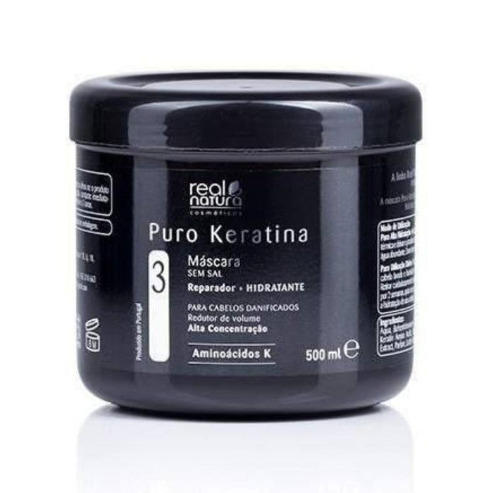 Real Natura Puro Keratina Máscara 500ml