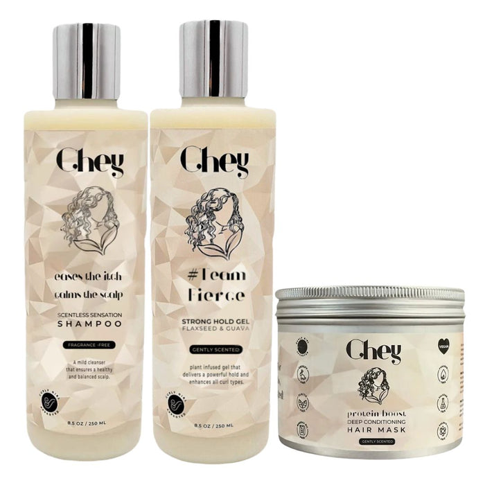 Chey Hair Care Balanced Routine Trio.