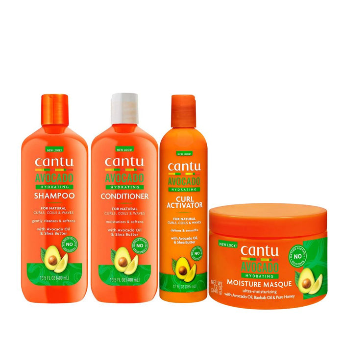 Cantu Avocado Wash Day Hydration Pack de 4