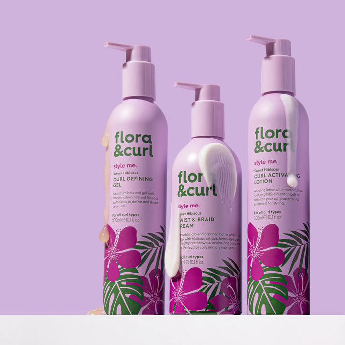 Flora & Curl The Coily Hair Styling Kit