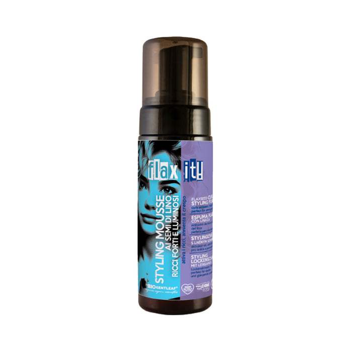 BioGentleaf Flax It Styling Mousse Fijador Con Linaza Ai Semi Di Lino 150ml