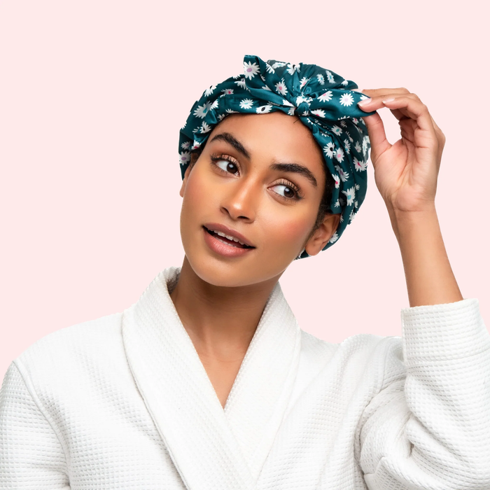 Only Curls Satin Lined Hair Turban Slate Gray