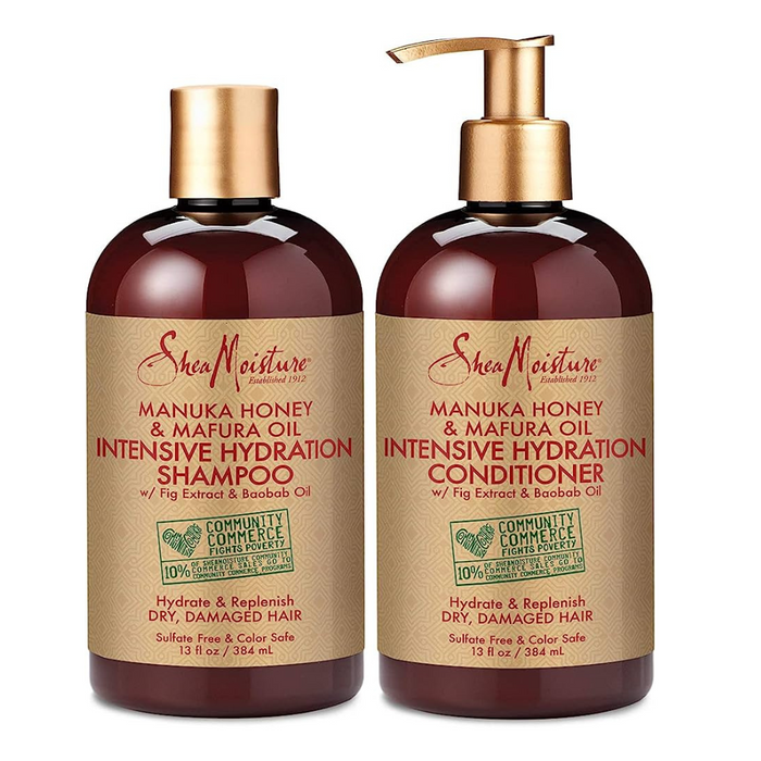 Shampoo e condicionador Manuka Honey &amp; Mafura Oil Pack Shea Moisutre 