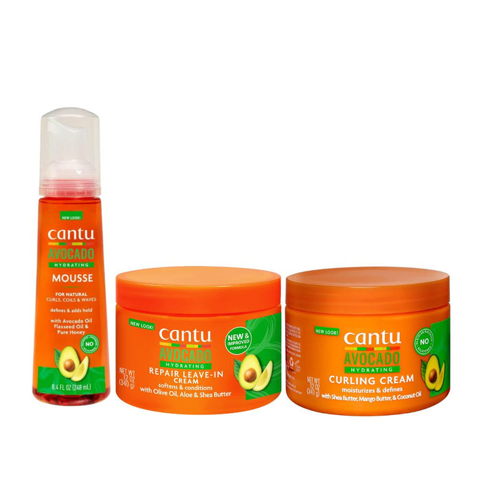 Cantu Avocado Hydrating pack de 3