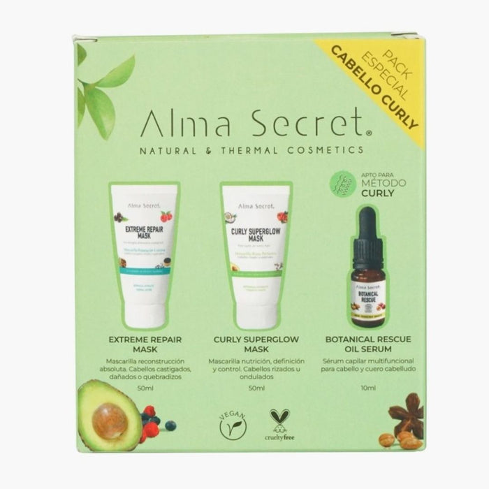 Alma Secret Pack Regalo Minis: Curly & Extreme & Botanical Rescue