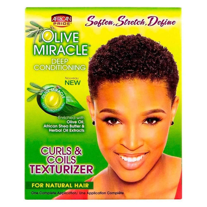 African Pride Olive Miracle Deep Conditioning Curls & Coils Texturizer 237ml - Curly Stop