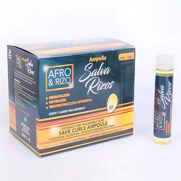 Afro & Rizo 24 Ampollas X30Ml - Curly Stop