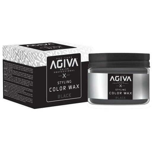 Agiva Hair Styling Color Wax Black 120ml - Curly Stop