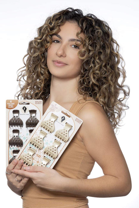 Bounce Curl Stay Lifted! Volume Root Clips (Tan) - Curly Stop