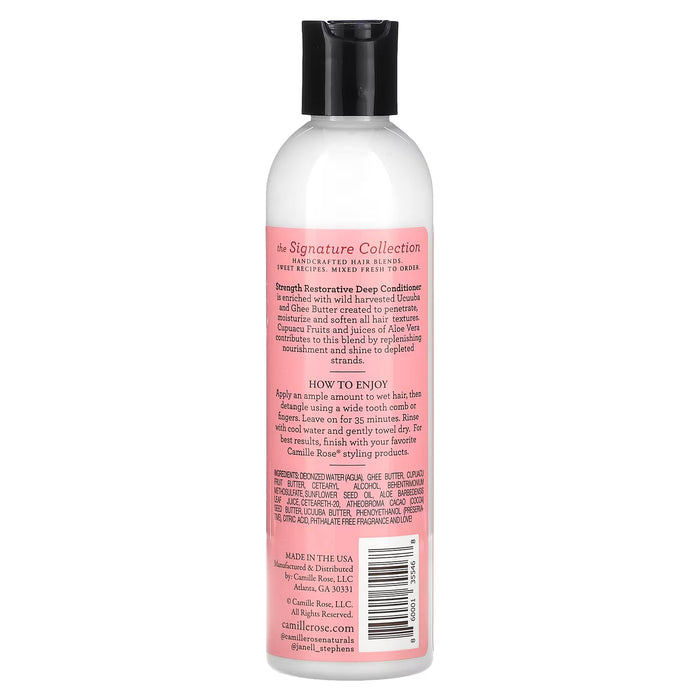 Camille Rose Strengthening Restorative Deep Conditioner 8oz - Curly Stop