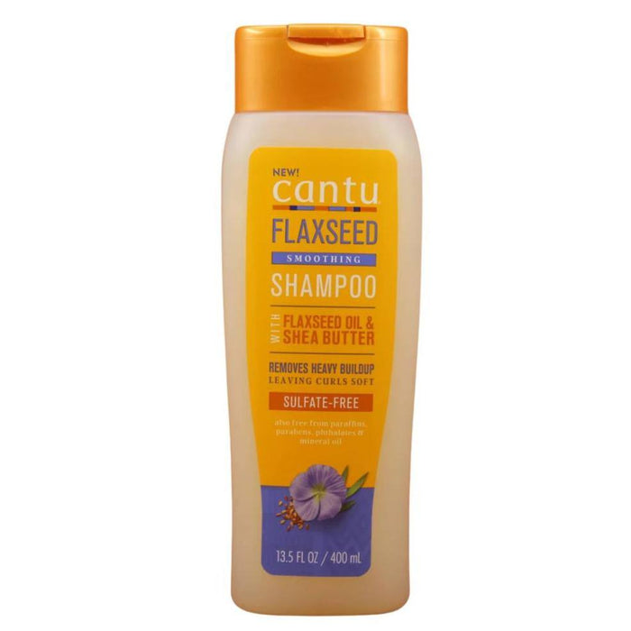 Cantu Flaxseed Smoothing Champú 400ml - Curly Stop