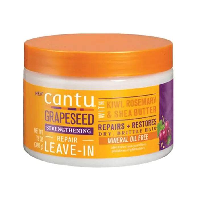 Cantu Grapseed Strengtheninh Leave-In Conditioning Repair Cream 340g - Curly Stop