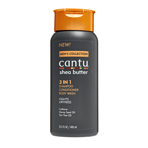 Cantu Men's 3 in 1 Shampoo Conditioner 400ml - Curly Stop