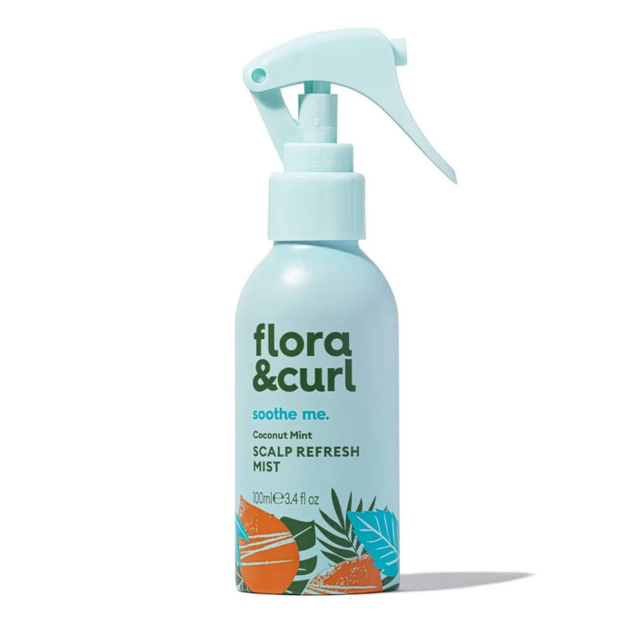 Flora & Curl Coconut Mint Scalp Refresh Pre & Post Shower Treatment Duo