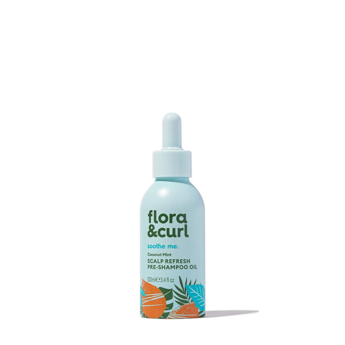 Flora & Curl Coconut Mint Scalp Refresh Pre & Post Shower Treatment Duo