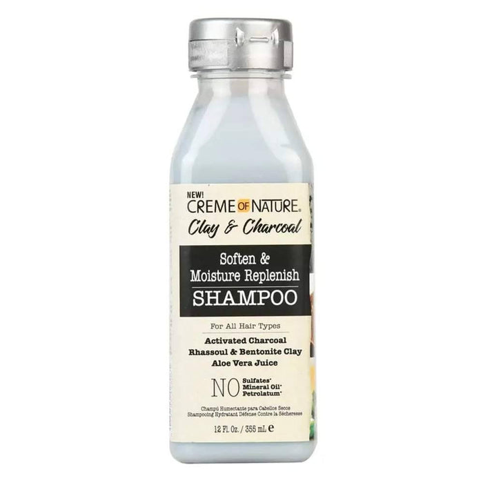 Creme of Nature Clay & Charcoal Soften & Moisture Replenish Shampoo 355ml - Curly Stop