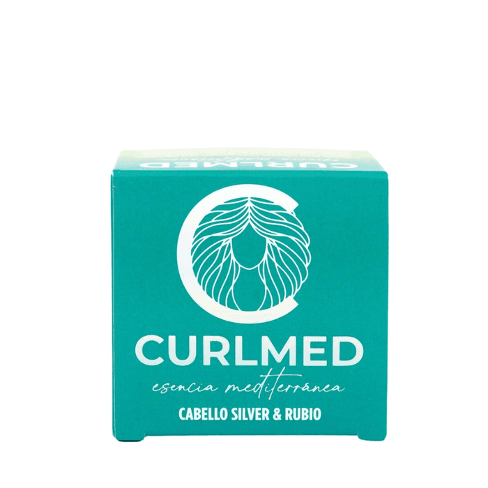 CurlMed Champú Sólido Cabello Silver y Rubio 80g - Curly Stop