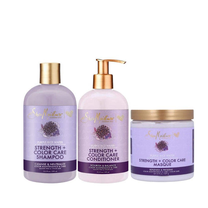 Shea Moisture Purple Rice Water Pack of 3