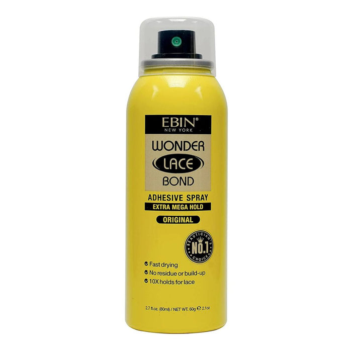 Ebin Wonder Lace Bond Spray Extra Mega Hold Original 180ml - Curly Stop