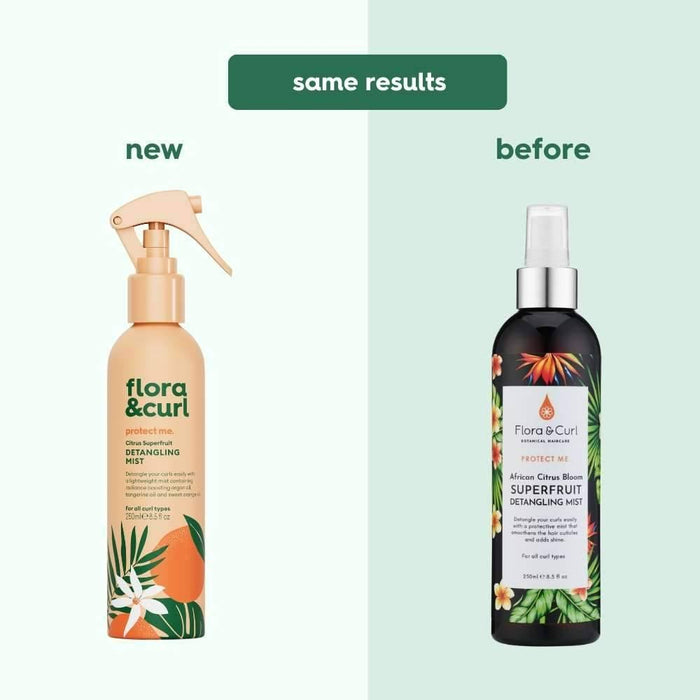 Flora & Curl Protect Me Citrus Superfruit Detangling Mist 250ml - Curly Stop