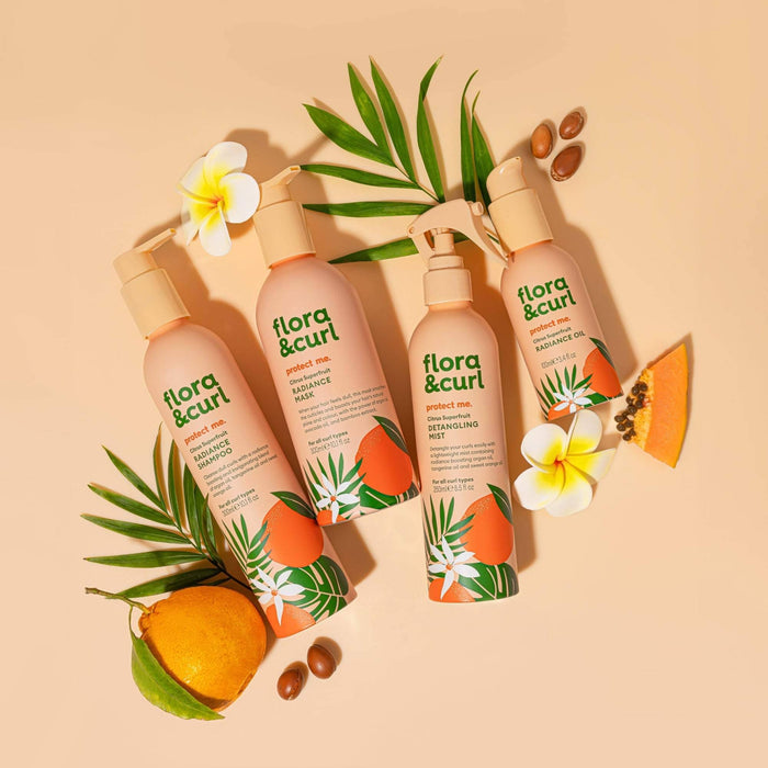 Flora & Curl Protect Me Citrus Superfruit Radiance Champú 300ml - Curly Stop