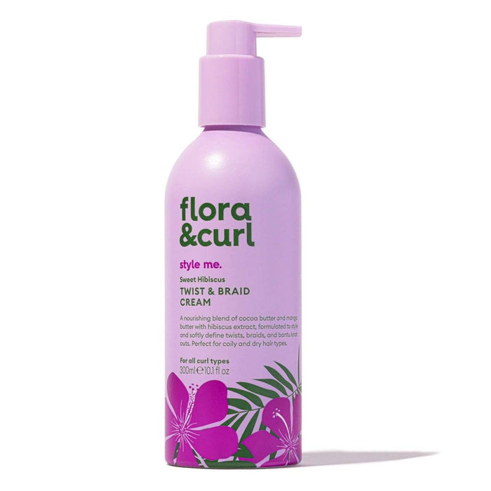 Flora & Curl Style Me Sweet Hibiscus Twist & Braid Cream 300ml - Curly Stop