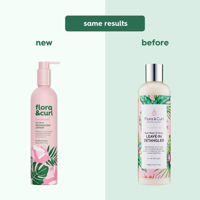 Leave-In Detangler Lotion Organic Rose Water Flora & Curl - Curly Stop