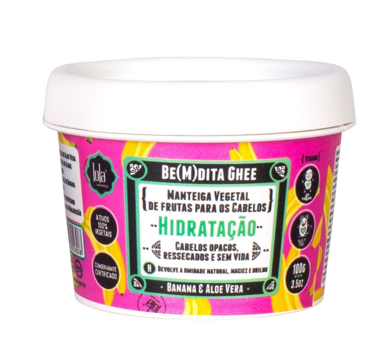 Lola Cosmetics Be(M)dita Ghee Mask Hidrataçao Banana E Aloe Vera 100g - Curly Stop