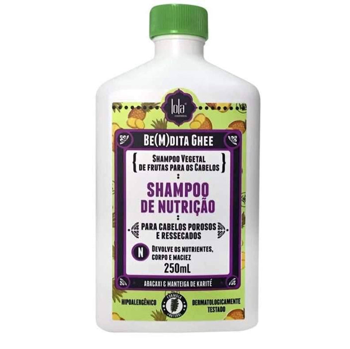 Lola Cosmetics Be(M)Dita Ghee Shampoo Nutrição Abacaxi E Manteiga De Bacuri 250ml - Curly Stop