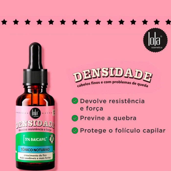 Lola Cosmetics Densidade Tonico Noturno 25ml - Curly Stop