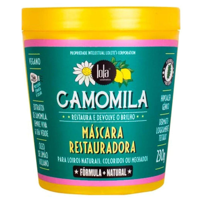 Lola Cosmetics Máscara Restauradora Camomila 230g - Curly Stop