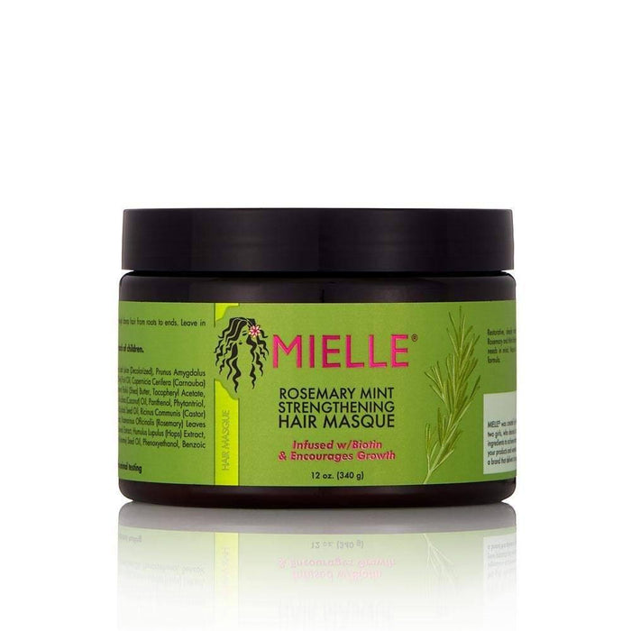 Mielle Rosemary Mint Strengthening Hair Masque 340g - Curly Stop