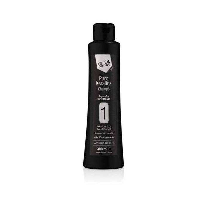 Real Natura Puro Keratina Champu 300ml - Curly Stop