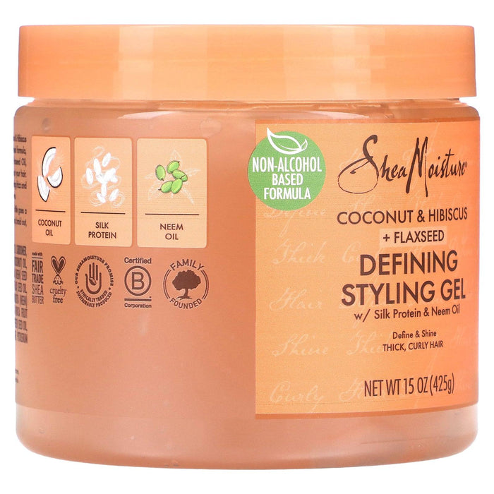 Shea Moisture Coconut & Hibiscus Defining Styling Gel 425g - Curly Stop