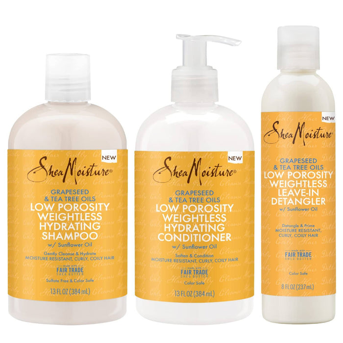 Shea Moisture Grapeseed & Tea Tree Oils Low Porosity Weightless Hydrating Pack - Curly Stop