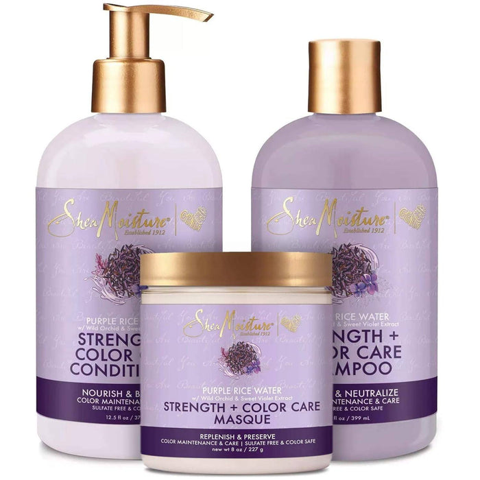 Shea Moisture Purple Rice Water Pack of 3 - Curly Stop