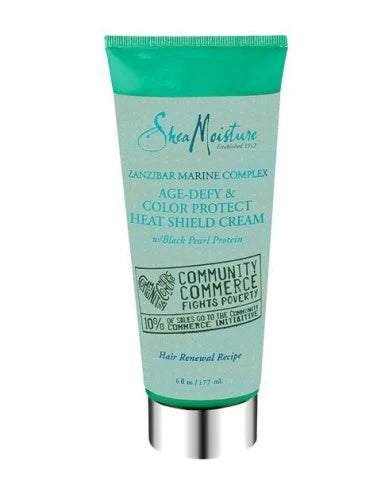 Shea Moisture Zanzibar Marine Complex Age-Defy & Color Protect Heat Shield Cream 177ml - Curly Stop