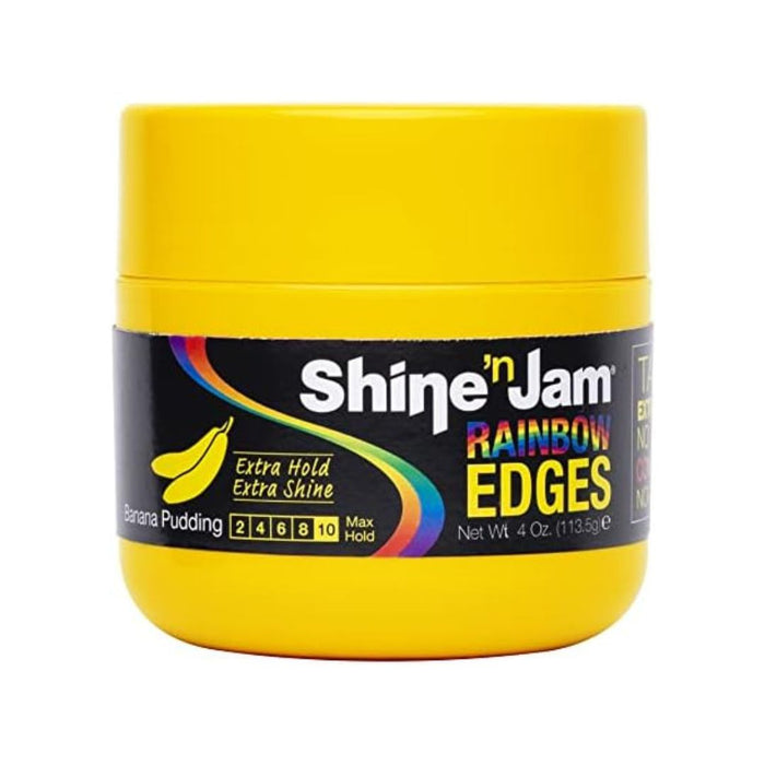 Shine ´n Jam Rainbow Edges Banana Pudding 4oz - Curly Stop