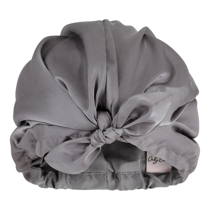 Only Curls Satin Lined Hair Turban Slate Gray