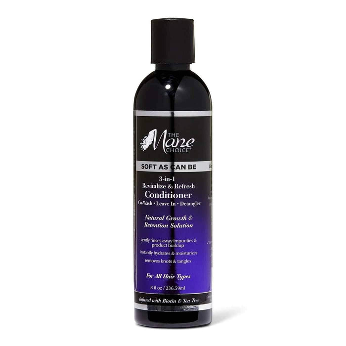 The Mane Choice Alpha Soft As Can Be Revitalize And Refresh 3-In-1 Co-Wash, Leave In, Detangler 237ml - Curly Stop