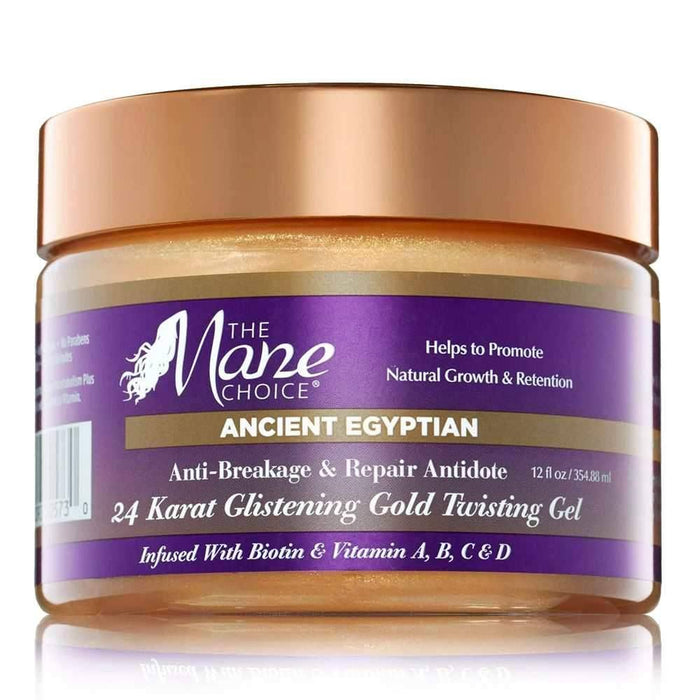 The Mane Choice Ancient Egyptian Anti-Breakage & Repair Antidote 24 Karat Glistening Gold Twisting Gel 355ml - Curly Stop