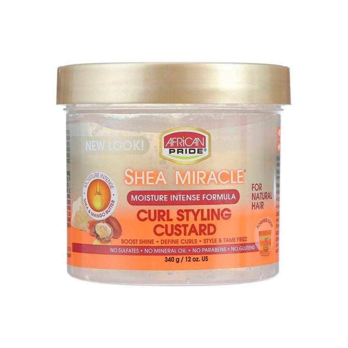 African Pride Shea Miracle Curl Styling Custard 340g - Curly Stop