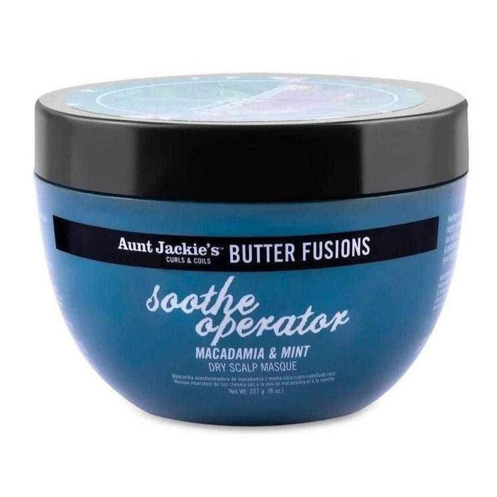 Aunt Jackie's Butter Fusions Soothe Operator Macadamia & Mint Mascarilla 227g - Curly Stop