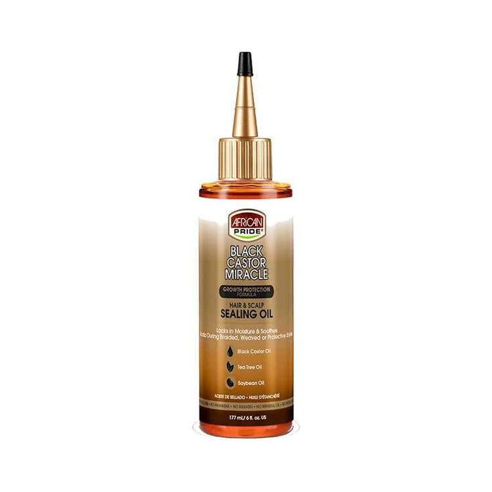 Black Castor Miracle Hair & Scalp Sealing Oil African Pride - Curly Stop