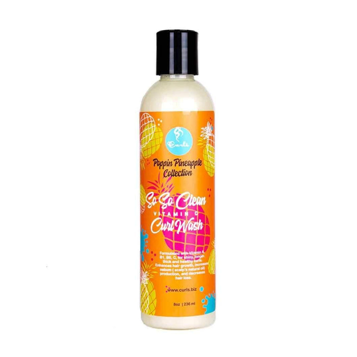 Curls Poppin Pineaple So So Clean Vitamin C Curl Wash 236ml - Curly Stop