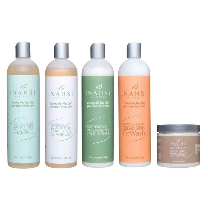 Inahsi Naturals Deluxe Wash Day System - Curly Stop