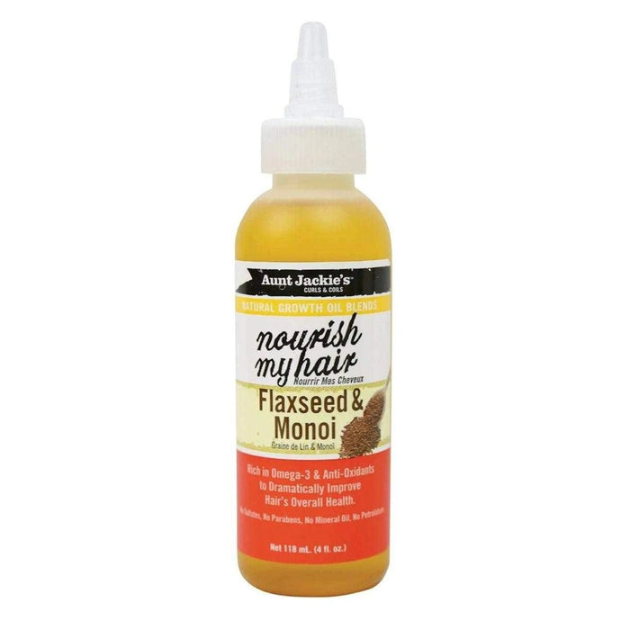 Nourish My Hair Flaxseed & Monoi Oil Aunt Jackie's - Curly Stop