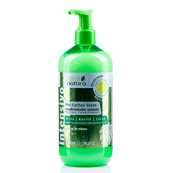 Real Natura Pro-Cachos Secos Oliva e Karité Acondicionador 500ml - Curly Stop