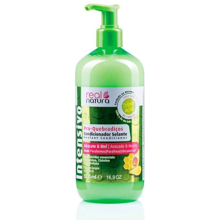 Real Natura Pro-Quebradiços Abacate e Mel Acondicionador 500ml - Curly Stop